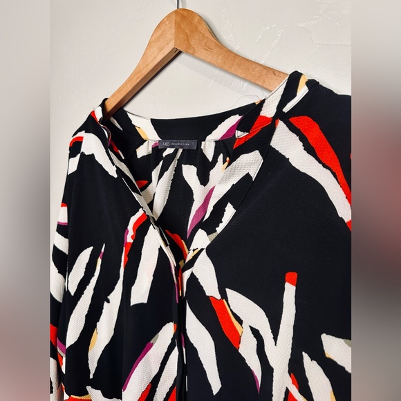 NEW Marks & Spencer Jacquard Blouse Double Breasted Black Print SZ 16/XL - Picture 5 of 16